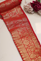 Red Kanjeevaram Silk Lace ( 1 Mtr ) - Luxurion World