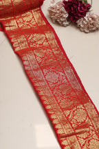 Red Kanjeevaram Silk Lace ( 1 Mtr ) - Luxurion World