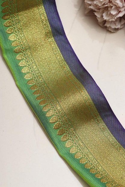 Green Kanjeevaram Silk Lace ( 1 Mtr )
