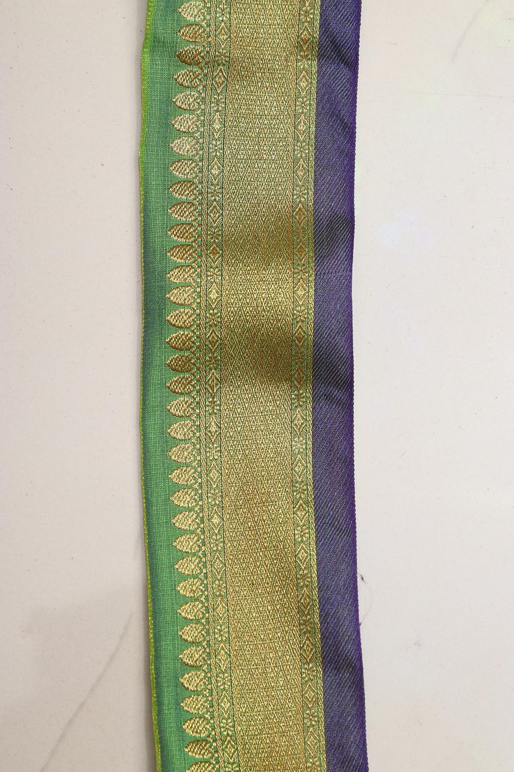 Green Kanjeevaram Silk Lace ( 2.5 Mtr ) - Luxurion World
