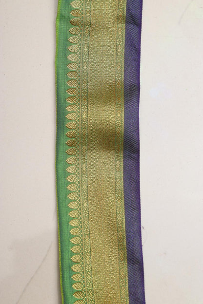 Green Kanjeevaram Silk Lace ( 1 Mtr )