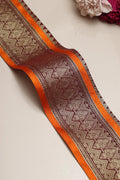Maroon Kanjeevaram Silk Lace ( 2.5 Mtr ) - Luxurion World