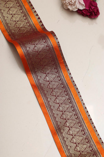 Maroon Kanjeevaram Silk Lace ( 1 Mtr )