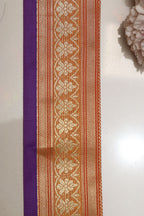 Orange Kanjeevaram Silk Lace ( 2.5 Mtr ) - Luxurion World