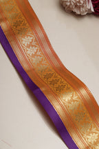 Orange Kanjeevaram Silk Lace ( 2.5 Mtr ) - Luxurion World