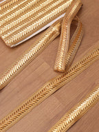 Golden Glam: 3 Meters of Trendy Lace for a Stunning Look - Luxurion World