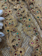 Golden Trendy Vintage Hand Work Zardozi Vintage Border ( 1 Mtr ) - Luxurion World