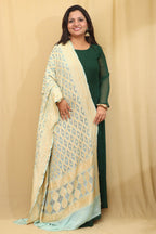 Exquisite Pastel Banarasi Bandhani Pure Georgette Dupatta - Luxurion World