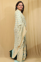 Exquisite Pastel Banarasi Bandhani Pure Georgette Dupatta - Luxurion World