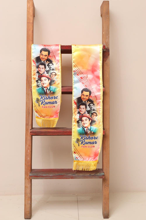 Kishor Kumar Fan Club Customised Stole | Design Your Own Luxury Stole by Luxurionworld - Luxurion World