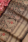 Stunning Maroon Banarasi Silk Lace ( 1 Mtr ) - Luxurion World