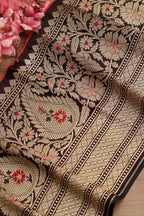 Stunning Maroon Banarasi Silk Lace ( 1 Mtr ) - Luxurion World