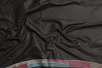Exquisite Black Kantha Silk Saree with Hand Embroidery - Luxurion World
