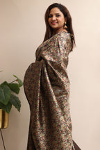 Black Banarasi Silk Tanchui Saree - Luxurion World