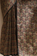 Black Banarasi Silk Tanchui Saree - Luxurion World