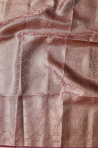 Elegant Purple Banarasi Crush Tissue Silk Saree - Luxurion World