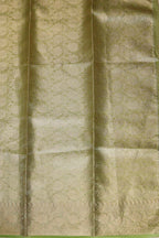 Exquisite Green Banarasi Crush Tissue Silk Saree - Luxurion World