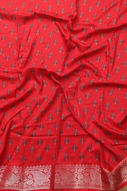 Elegant Orange Banarasi Bandhani Pure Chiniya Silk Saree - Luxurion World