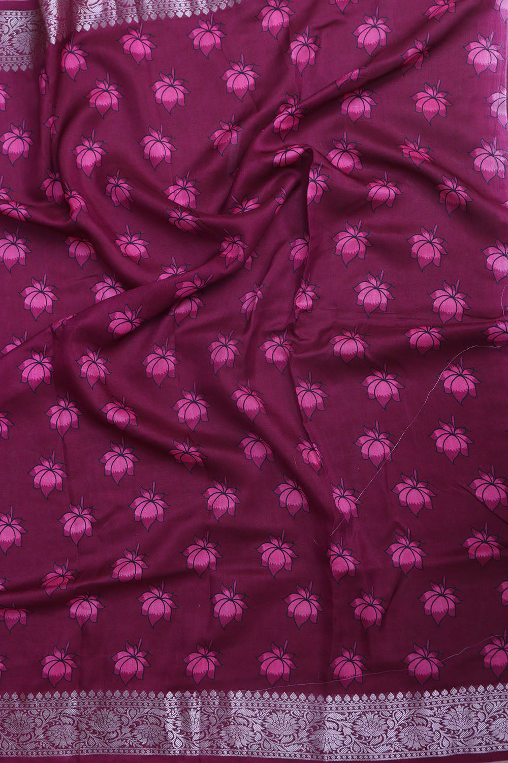 Exquisite Pink Banarasi Bandhani Pure Chiniya Silk Pichwai Design Saree - Luxurion World