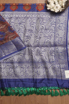 Green Banarasi Bandhani Pure Chiniya Silk Saree - Luxurion World
