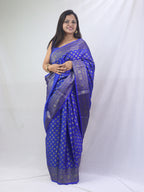 Exquisite Blue Banarasi Silk Saree - Perfect for Any Occasion - Luxurion World