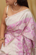 Elegant Purple Banarasi Silk Saree - Perfect for Any Occasion - Luxurion World