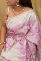 Elegant Purple Banarasi Silk Saree - Perfect for Any Occasion - Luxurion World