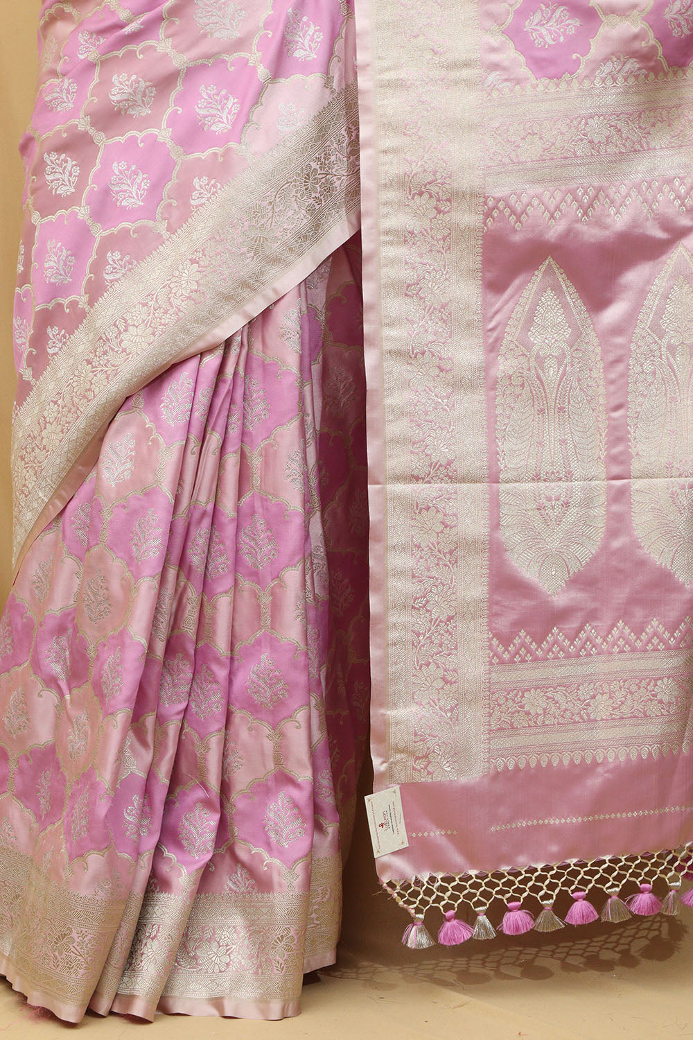 Elegant Purple Banarasi Silk Saree - Perfect for Any Occasion - Luxurion World