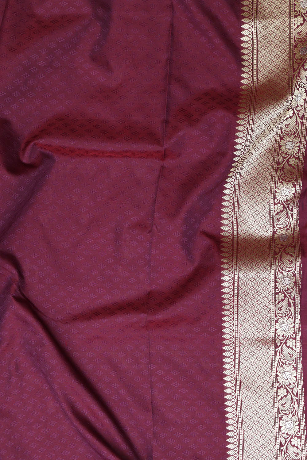 Elegant Purple Banarasi Silk Saree - Luxurion World