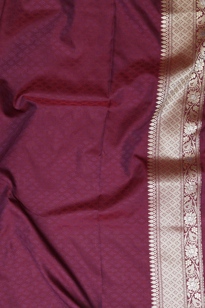 Elegant Purple Banarasi Silk Saree - Luxurion World