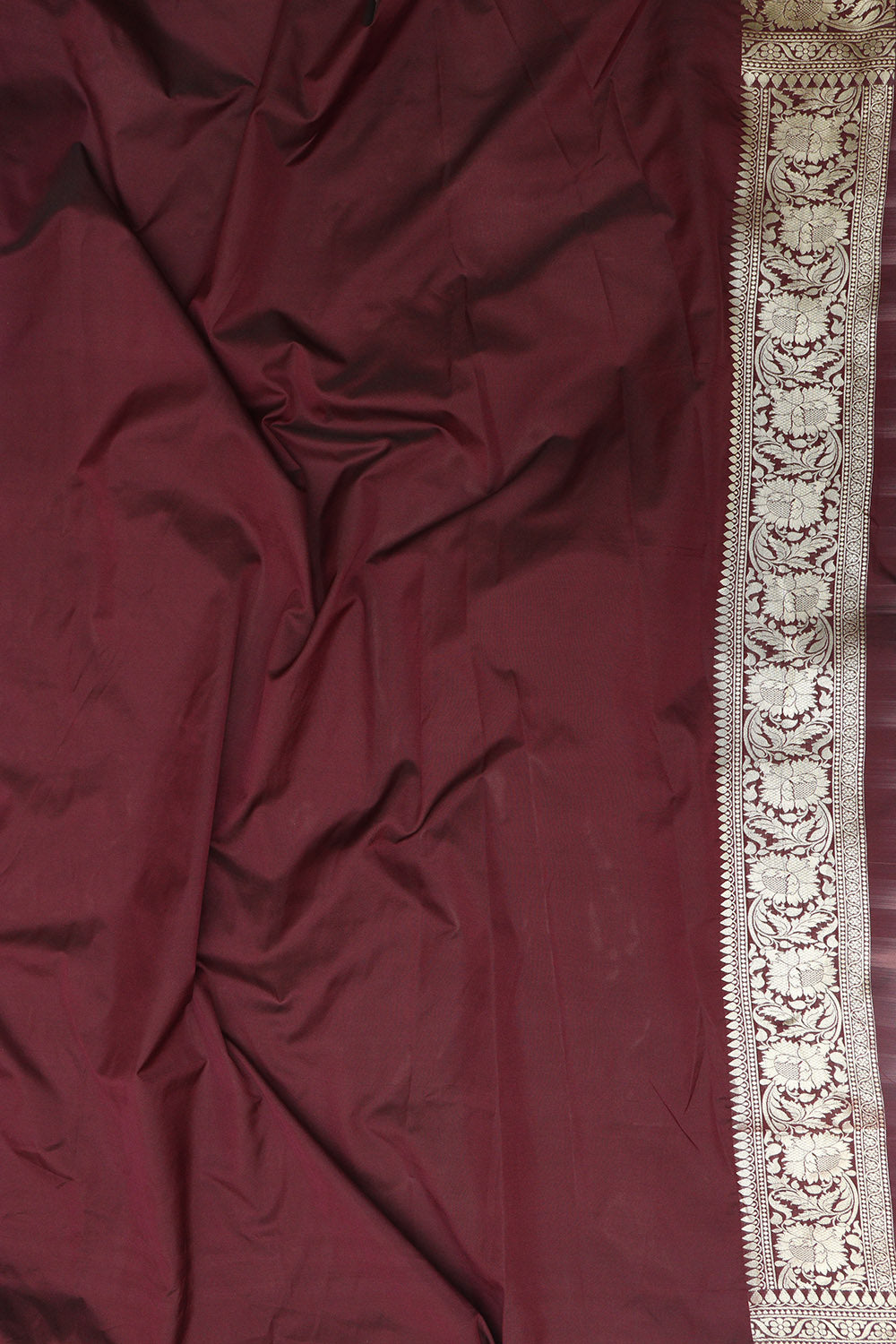 Elegant Brown Banarasi Silk Saree: Perfect for Special Occasions - Luxurion World