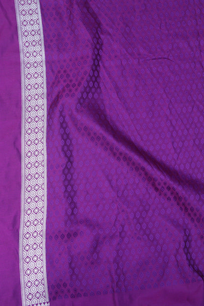 Exquisite Purple Banarasi Silk Saree - Luxurion World