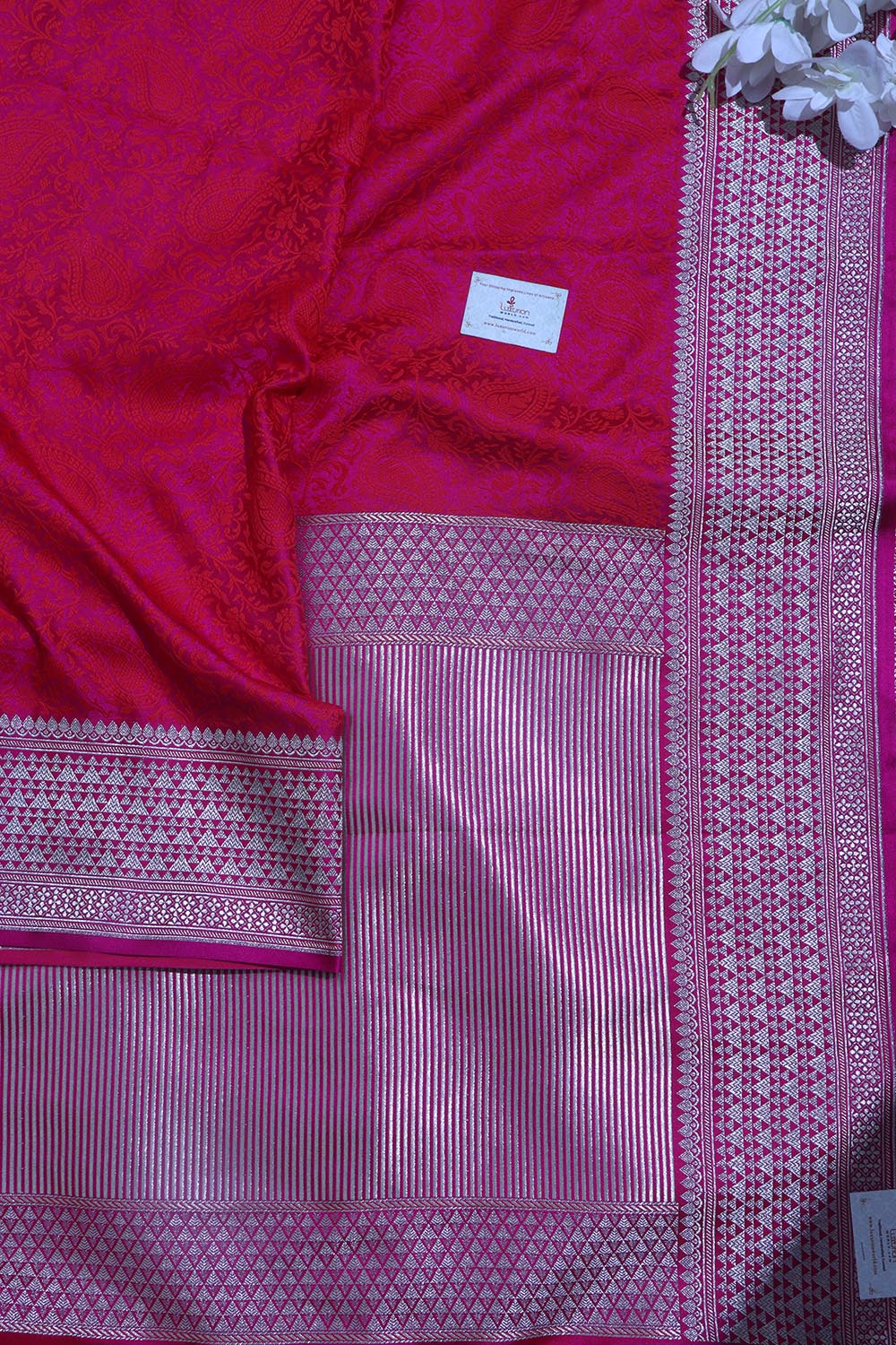 Pretty in Pink: Banarasi Silk Saree - Luxurion World