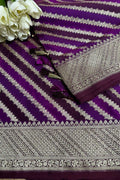 Elegant Purple Banarasi Silk Saree - Perfect for Any Occasion - Luxurion World