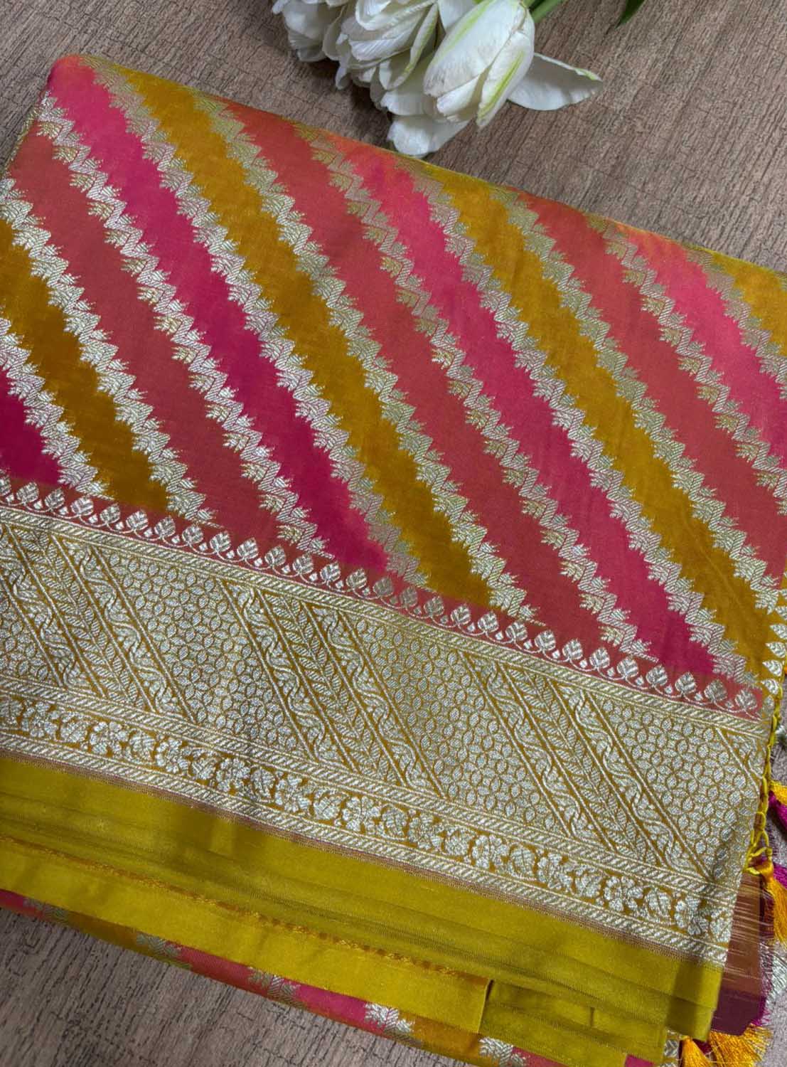 Elegant Multicolor Banarasi Silk Saree - Perfect for Any Occasion - Luxurion World
