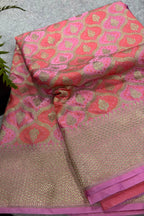 Multicolor Banarasi Mashru Silk Saree — Rangkat Design, Festive