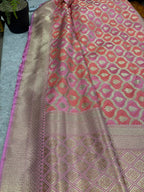 Multicolor Banarasi Mashru Silk Saree — Rangkat Design, Festive