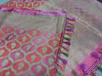 Multicolor Banarasi Mashru Silk Saree — Rangkat Design, Festive