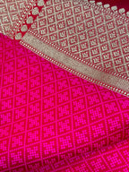 Multicolor Banarasi Mashru Silk Rangkat Design Saree
