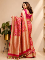Multicolor Banarasi Mashru Silk Rangkat Design Saree