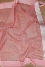 Elegant Pink Banarasi Organza Silk Sona Roopa Saree - Luxurion World