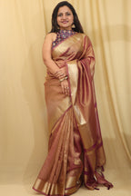 Purple Banarasi Tissue Saree: Elegant & Timeless - Luxurion World