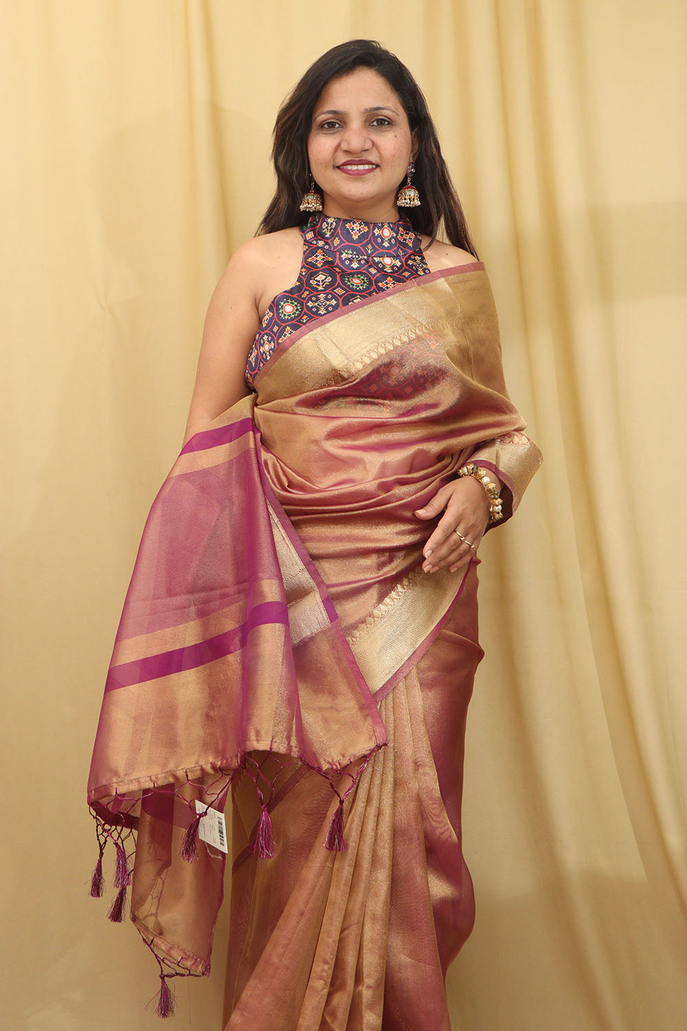 Purple Banarasi Tissue Saree: Elegant & Timeless - Luxurion World