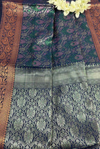 Blue Banarasi Silk Saree - Elegant and Timeless - Luxurion World