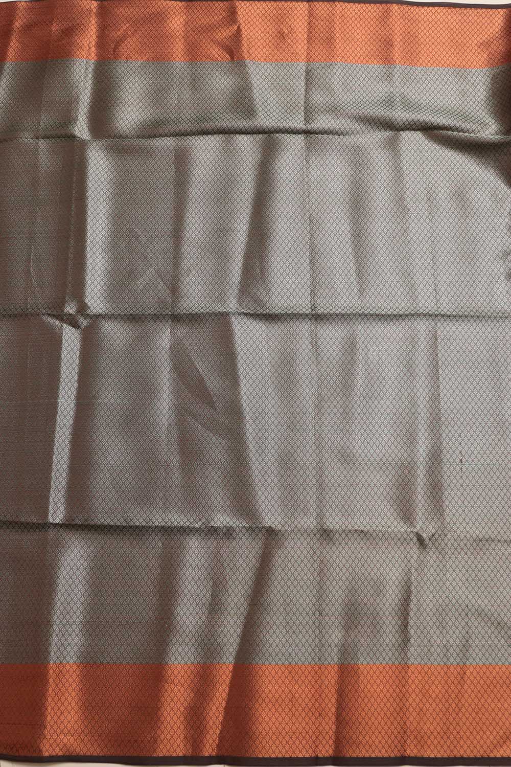 Elegant Brown Banarasi Silk Saree - Luxurion World