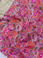 Dyeable Banarasi Mashru Silk Meenakari Saree - Luxurion World