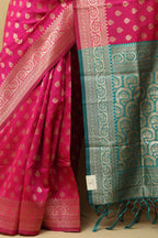 Elegant Pink Banarasi Cotton Silk Saree: A Timeless Classic - Luxurion World