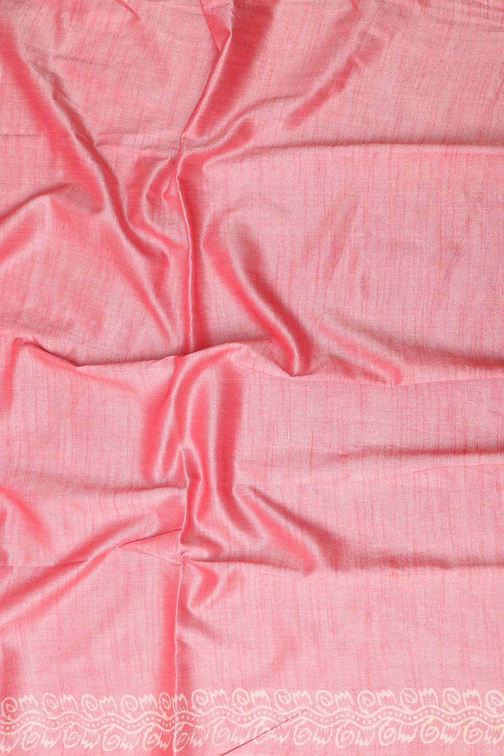 1 Min Ready To Wear - Pink Bhagalpur Silk Saree - Luxurion World