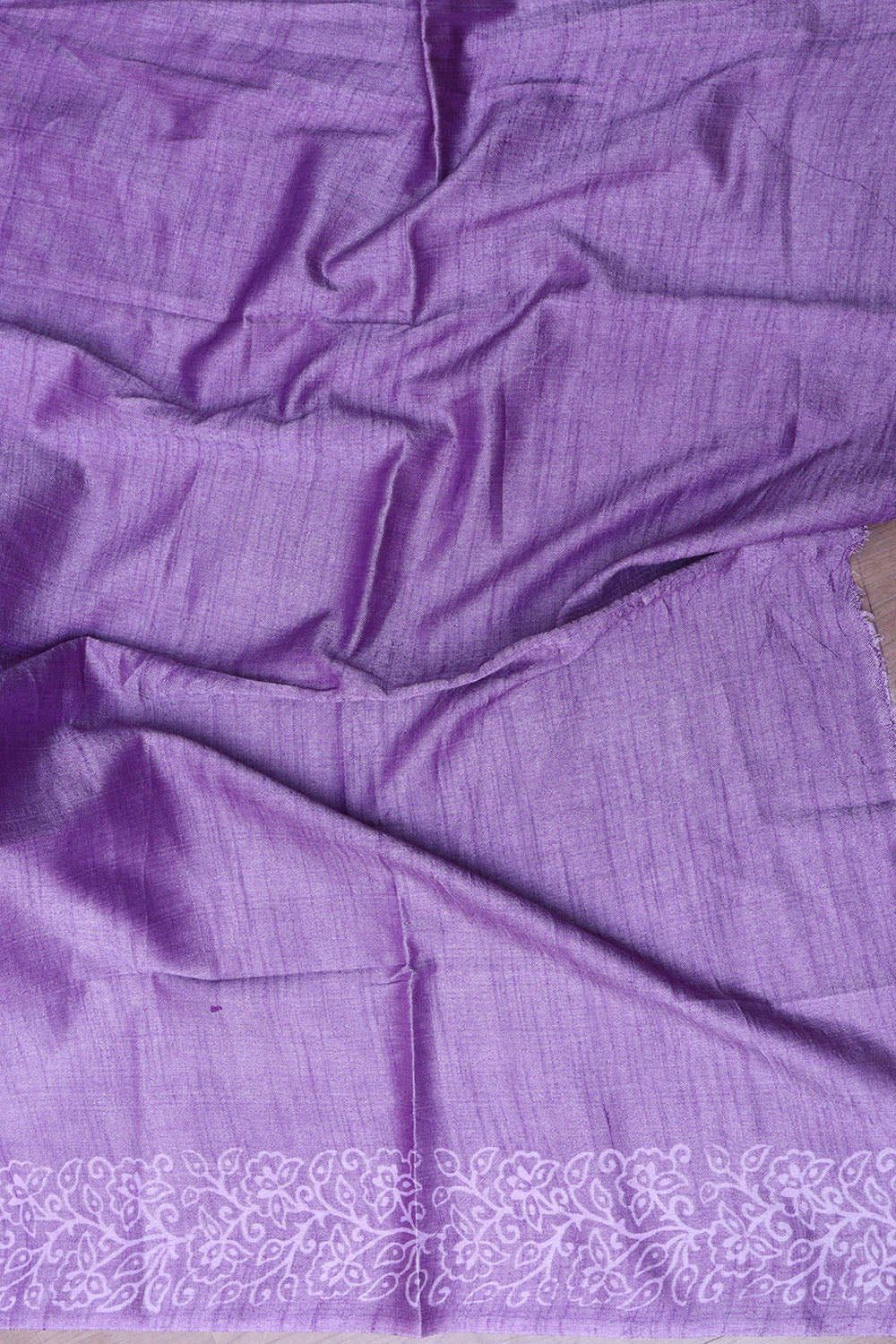 Elegant Purple Bhagalpur Silk Saree - Luxurion World