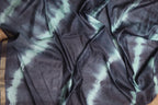 Blue Bhagalpur Cotton Silk Tie And Dye Leheriya Saree - Luxurion World